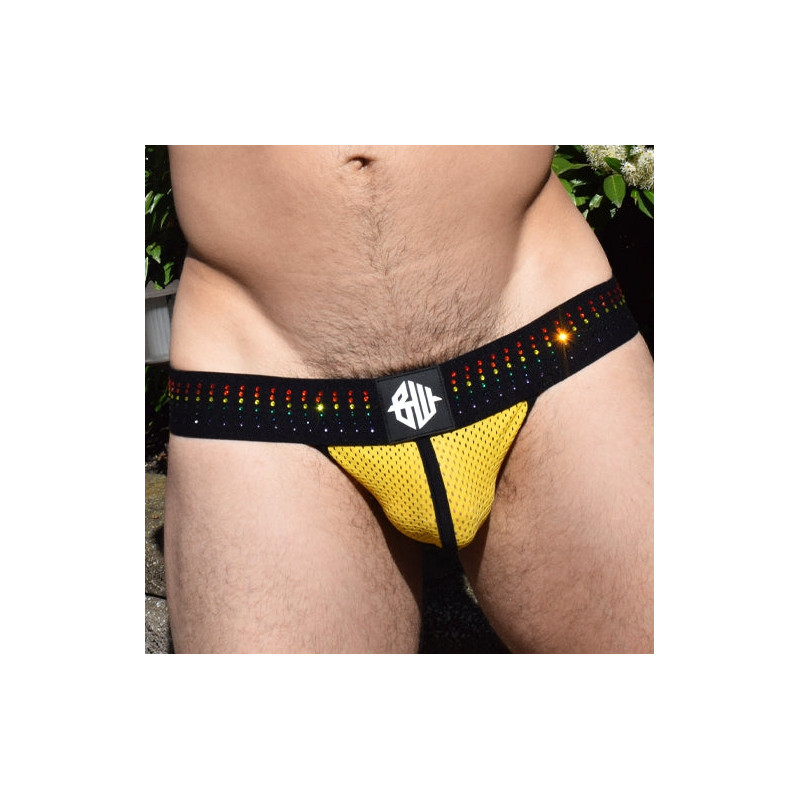 Breedwell Jockstrap PRIDE STUD Jaune